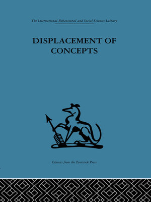 cover image of Displacement of Concepts